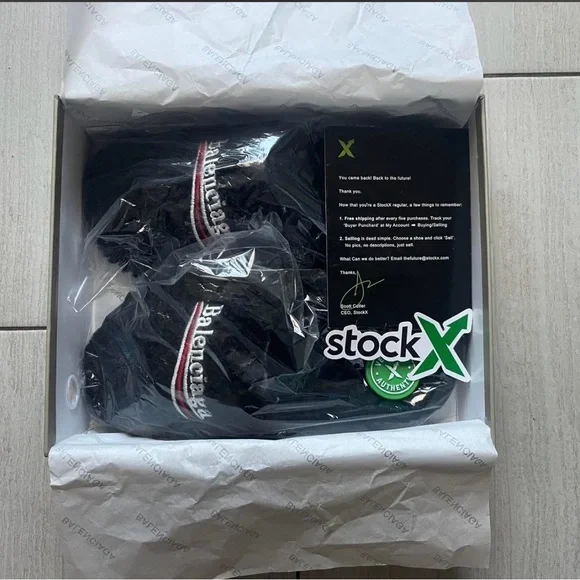 Balenciaga Black Slides Size 12 - Picture 7 of 7